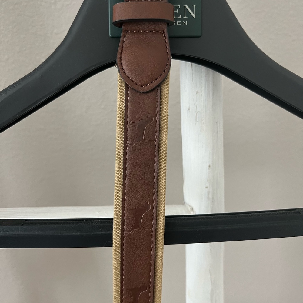 Brown and tan belt